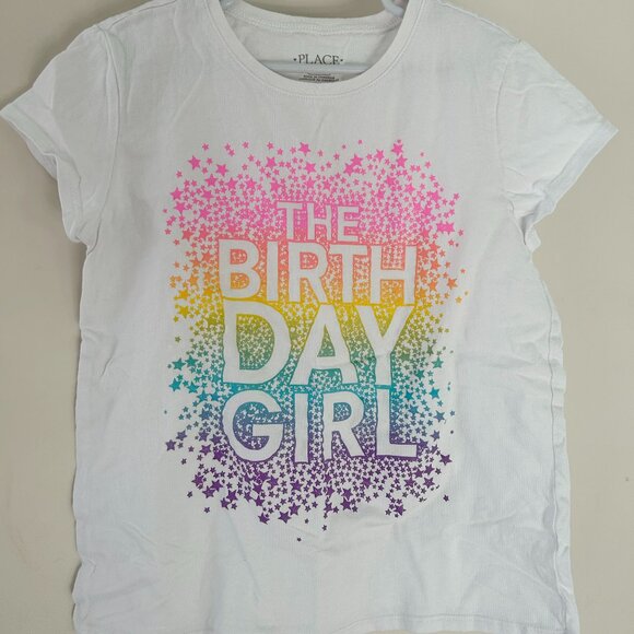 Girls Colorful Birthday Shirt - Picture 1 of 2